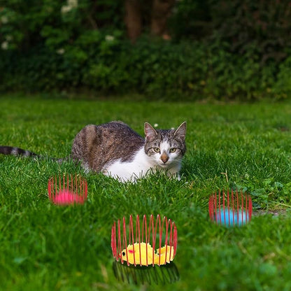 5Pack Cat Spring Balls for Cats, Colorful Cat Toy Springs for Cats with Steel Wire Springs (Random Colors)