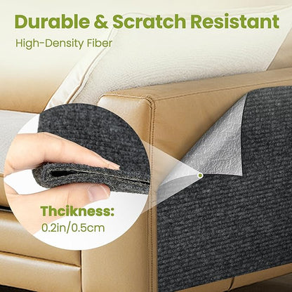 Cat Scratch Couch Furniture Protector, 78.7" x 15.8" Cat Scratcher Pad Deterrent from Cats Claws Scratching, DIY Sisal Carpet Cat Proof Couch Cover Replacement for Indoor Sofa, Wall, Door, Dark Grey