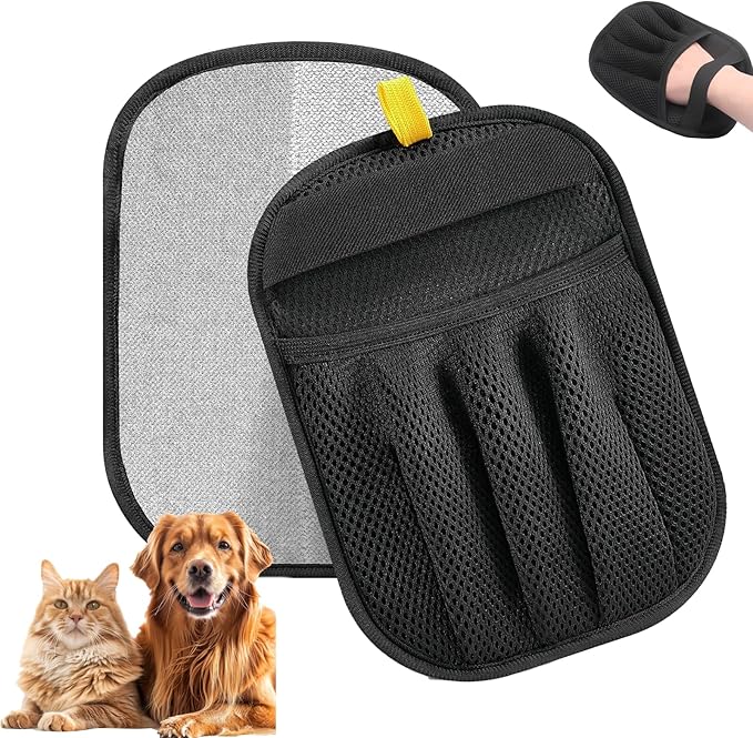 Pet Hair Removal Glove, Reusable Electrostatic Cats & Dogs Hair Removal Tool for Couch, Furniture, Carpet, Car Seat, Clothes 1PCS