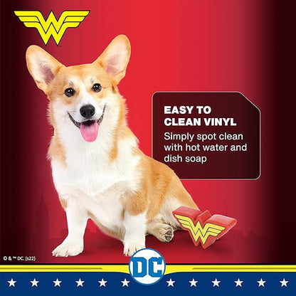 DC Comics for Pets Wonder Woman Dog Toy | Vinyl Squeaky Dog Toy, Plastic Dog Toy for All Dogs to Add to Dog Toy Bin | Wonder Woman Toy for Dogs | Officially Licensed Dog Toy
