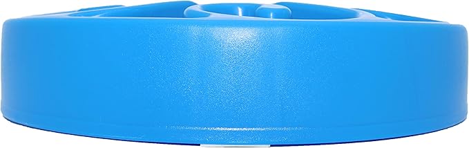 Slow Feeder Dog Bowl,Interactive Pet Food Dish,Anti Choking Slow Eating,Bloat Stop Puppy Swirl Puzzle for Healthy Diet Eating Habit (1 Pack, Blue)