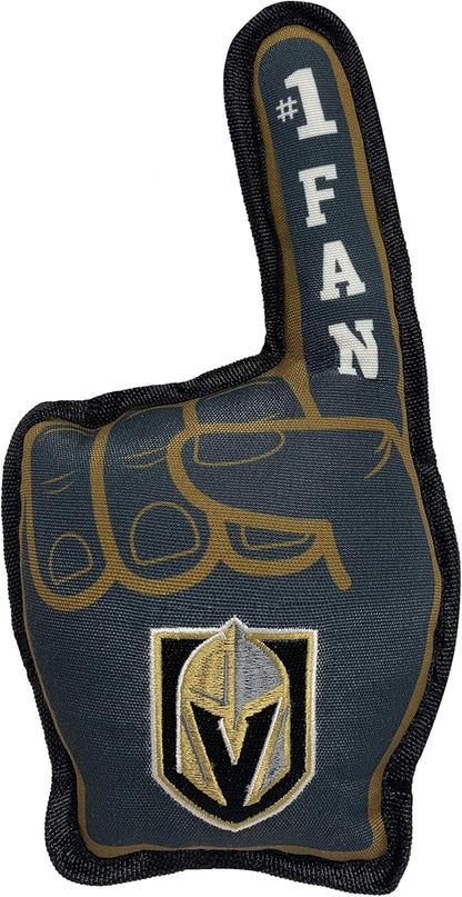 Pets First NHL Las Vegas Golden Knights #1 Fan Toy for Dogs & Cats. Best Tough PET Toy with Inner Squeaker. Number One Premium Dog Toy for Strongest Chewers & Sports Fans, One Size