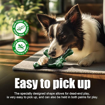 Dog Toys for Aggressive Chewers, Nylon Indestructible Dog Toy for Medium Large Dogs, Hedgehog Ddog Chew Toys with Bacon Flavor, Long Lasting, Dog Toys for Boredom, Green