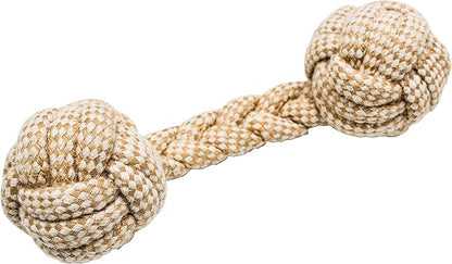 Franklin Pet Supply Natural Non-Toxic Rope Dog Toys Hemp Play Fetch Tug of War Dog Teething Puppy Chew 4 Pack