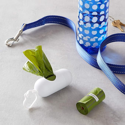 Amazon Basics Premium Leak Proof Dog Poop Bags with Dispenser and Leash Clip, Brazilian Mango Scented, 13" x 9", 810 Count (54 Rolls of 15)