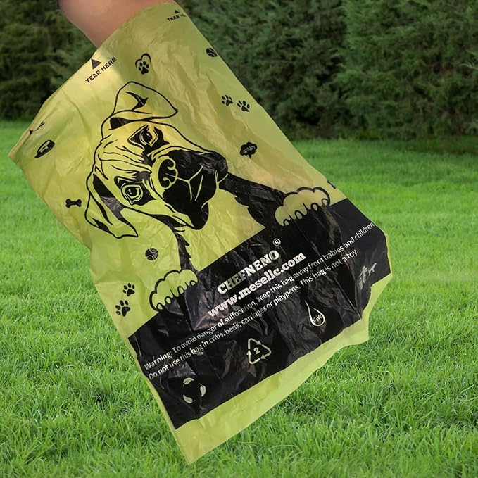 Dog Poop Biodegradable Bags One Biig Roll (600 ct.) Eco-friendly Doggy Poop Bags Pet Waste Pickup Bag Degradable Cat Waste Disposal Bags (1 Roll, 600 Bags)