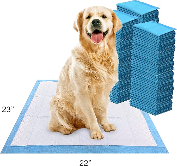 Four Paws Wee-Wee Superior Performance Unscented Pee Pads for Dogs & Puppies, Quilted Leak-Proof Dog Housebreaking Potty Training Floor Protection, 22" x 23", 100 Count
