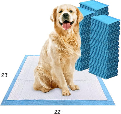 Four Paws Wee-Wee Superior Performance Unscented Pee Pads for Dogs & Puppies, Quilted Leak-Proof Dog Housebreaking Potty Training Floor Protection, 22" x 23", 100 Count