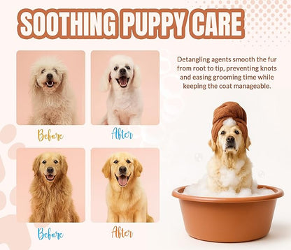 ALFIE'S CHOICE Puppy Shampoo and Conditioner Set | 16 fl oz Each | Gentle Formula for Sensitive & Itchy Skin | Panthenol & Sodium PCA | for Puppies, Adults & All Breeds | Made in USA