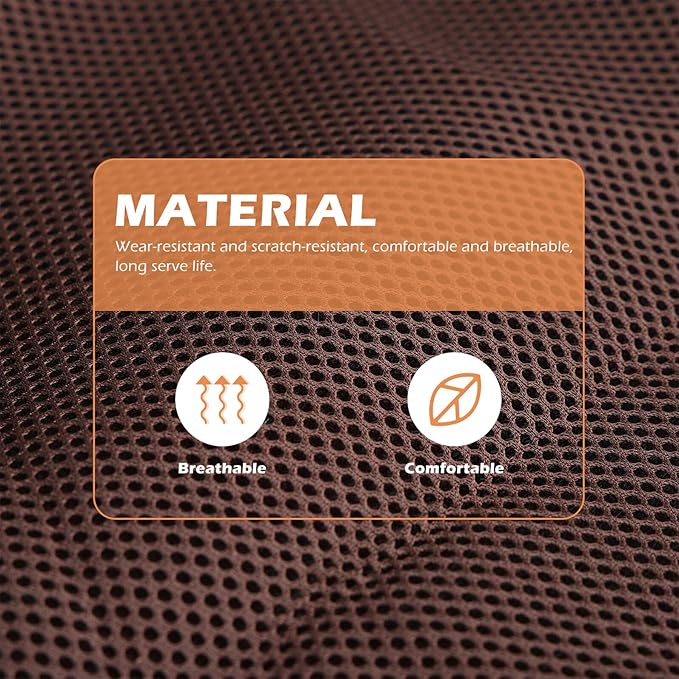 Small Coffee Breathable Mesh Cat Cage Hammock Bed, Machine Washable Summer Pet Sleeping Nest for Kittens and Small Pets