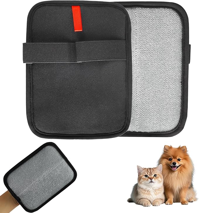 Static Pet Hair Removal Glove, Reusable Electrostatic Pet Cat Dog Hair Remover Grooming Brush