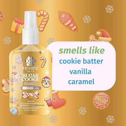 Hempz Petz, New Deodorizing Dog Spray, Frosted Vanilla Sugar Cookie, Pet Cologne, Limited Edition, 8.5 fl.oz.