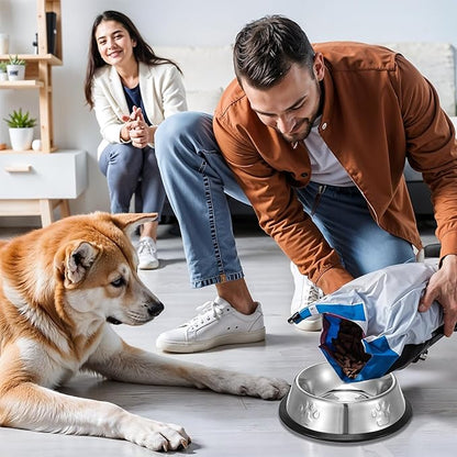 10 Pcs Stainless Steel Dog Bowls Non-Slip Dog Food Bowl 7 Oz Dogs Food and Water Bowl Set Dishwasher-Safe Puppy Bowls Rust Resistant Metal Pet Bowls Suitable for Small/Medium/Large Sized Pet