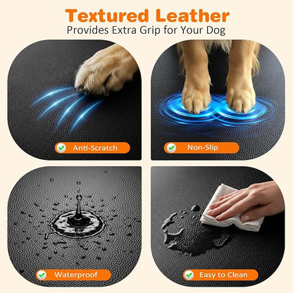 URPOWER Hard Bottom Dog Car Seat Cover for Pets 100% Waterproof Seat Cover Hammock 600D Heavy Duty Scratch Proof Nonslip Durable Back Seat Covers for Cars Trucks and SUVs