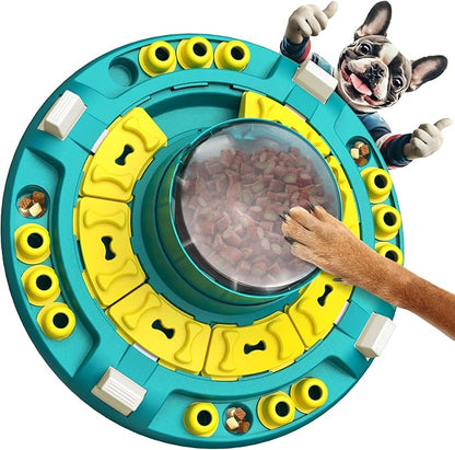 KADTC 4 Levels of Step-by-Step Challenge, U.S. Brand & Design,Extra-Large Size Beginner To Advanced Dog Puzzle Toy For Smart Dogs Treat Puzzles Puppy Food Slow Feeder Mental Stimulation Enrichment Toy