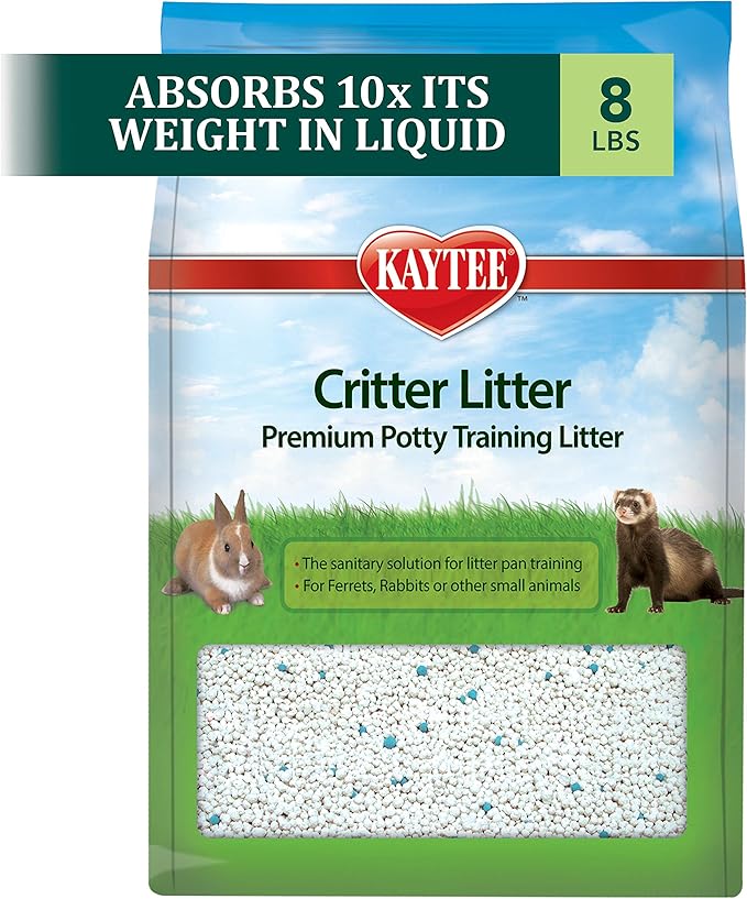Kaytee Premium Potty Training Critter Litter for Pet Ferrets, Rabbits & Other Small Animals, 8 lb