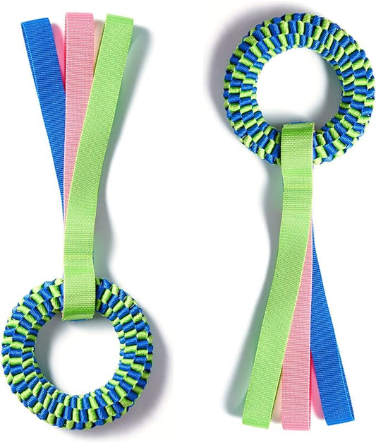 2 Pack Dog Toys for Aggressive Chewers, Tug of War Dog Toy, Dog Teeth Cleaning Toy, Dog Rope Toys for Medium and Large Dogs