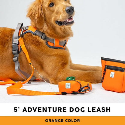 Embark Adventure Dog Leashes - Colorful, Strong, and Sturdy Dog Leash for Small, Medium, and Large Breed Dogs (Orange, 5 Ft)