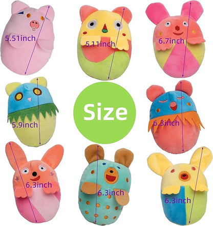 20 Pack Puppy Squeaky Dog Toys Set Plush Puppies,Cute Chew Pets Dog Toy with Squeakers for Small Dogs Playtime