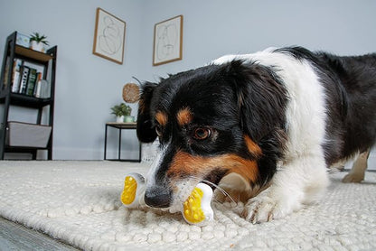 Hartz Chew ‘n Clean Twisty Bone Dog Chew Toy, Bacon Scented Chew Toy for Moderate Chewers, Small/Medium, Color Varies (Pack of 2)