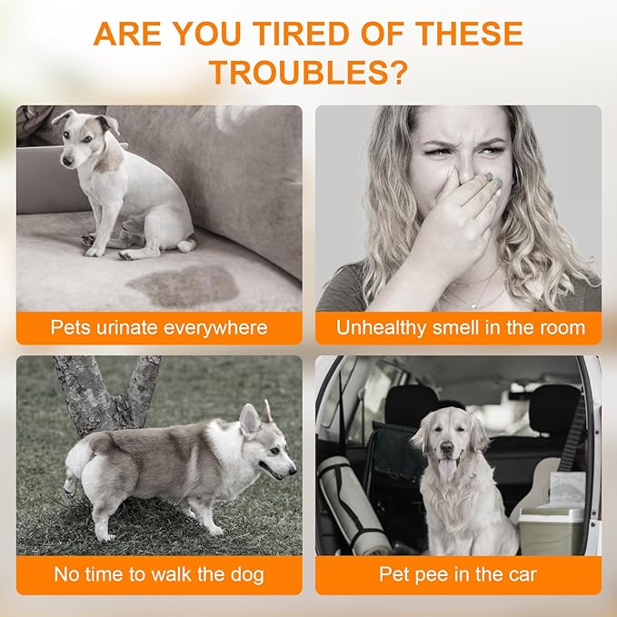 Charcoal Puppy Pads 55"×31", Ultra-Large Carbon Pee Pads for Dogs 100Count, Odor-Control Dog Pee Pads, 6-Layer Dog Training Pads, Ultra-Absorbent & Quick-Dry Black Puppy Pads