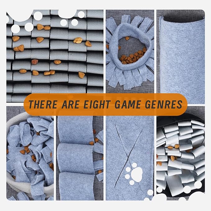 Dog Sniffing Mat, Interactive Dog Puzzle Toy, Stress Relief, Enriches Feeding Games The Sniffing mat Helps Slow Down Eating Speed and Keeps Dogs Busy