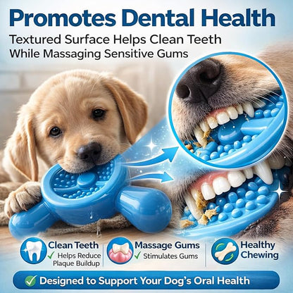 Dog Chew Toy for Aggressive Chewers – Tough Nylon Dog Toy for Teething Small Breeds, Durable Puppy Bone for Teeth Cleaning & Boredom Relief, Ideal Dog Birthday Gift,Sky Blue