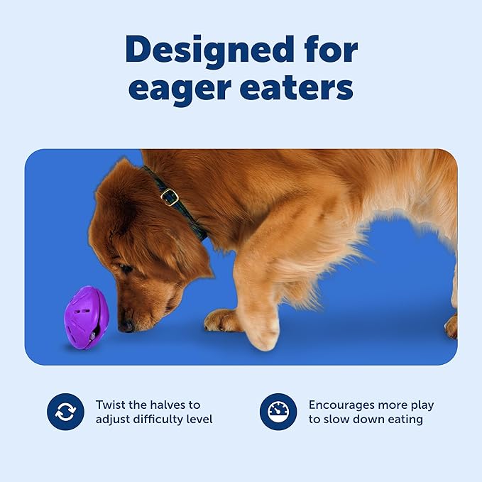 PetSafe Busy Buddy Twist'n Treat - BPA-Free Adjustable Meal Dispenser & Training Toy - Interactive Enrichment for Hard Chewers - Compatible with Hard & Smearable Treats - Helps Clean Teeth - Large