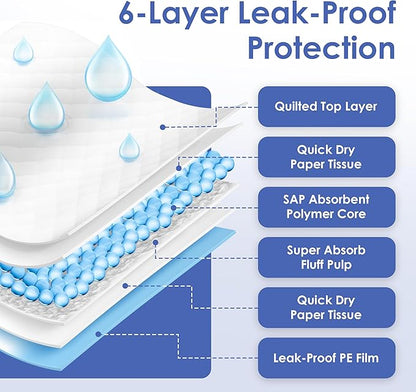 American Kennel Club Scented Puppy Training Pads with Ultra Absorbent Quick Dry Gel – 17 x 13 Pee Pads for Dogs - Fresh Scented - 50 Count
