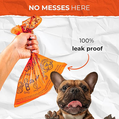 Dog Poop Bags, Leak-Proof, Strong and Unscented -18 Pack (270 Bags)