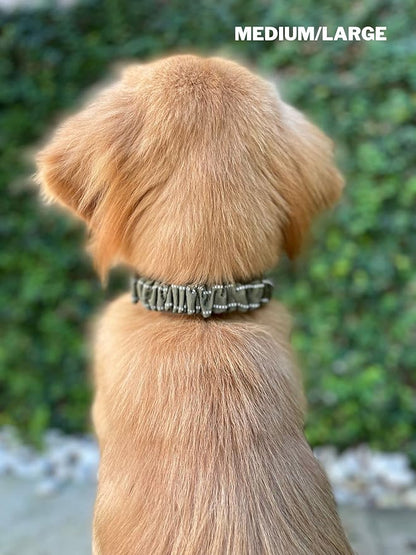 Tuff Pupper Heavy Duty Dog Collar with Handle | Ballistic Nylon Heavy Duty Collar | Padded Reflective Dog Collar with Adjustable Stainless Steel Hardware | Convenient Sizing for All Breeds