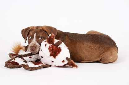 Outward Hound by Charming Pet Cuddle Tugs Bunny Plush Squeaky Dog Toy