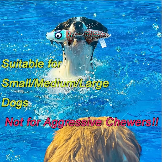4 Pack Squeaky Dog Water Toys, Floating Dog Pool Toys, Cute Dogs Summer Accessories for Small Medium Large Dogs