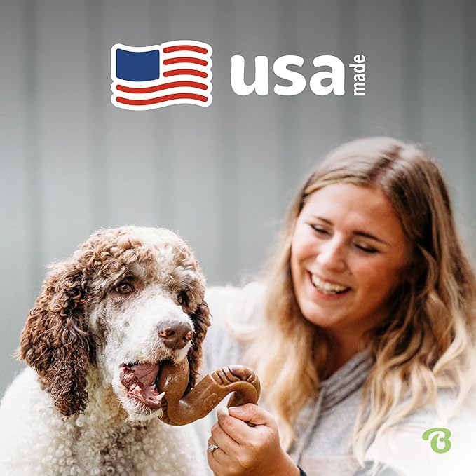 Benebone Tripe Bone Durable Dog Chew Toy for Aggressive Chewers, Real Tripe, Made in USA, Large