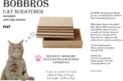 5 Packs in 1 XL Cat Scratcher, Cat Scratching Pad, Double Sided Cardboard Cat Scratcher