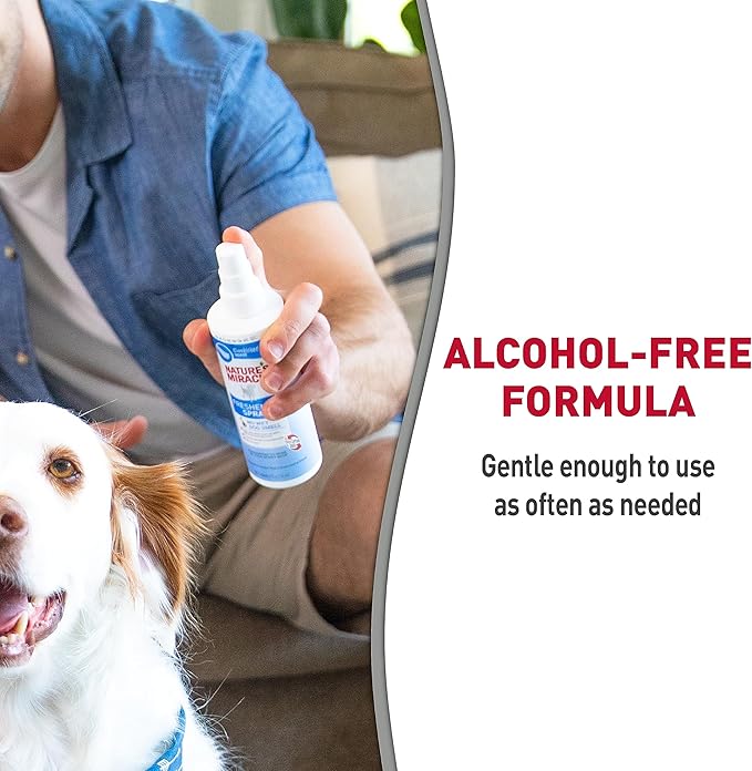 Nature's Miracle Freshening Spray For Dogs Freshens Dog’s Coat Between Baths And Neutralizes Tough Odors With Sunkissed Breeze Scent, 8 Ounces