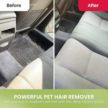 Cattasaurus Cleaner Pro Pet Hair Remover - Special Cat & Dog Hair Remover Multi Fabric Edge and Carpet Scraper, Cat Hair Remover for Couch, Pet Bed, Pet Towers, Furniture, Car Mat & Rugs