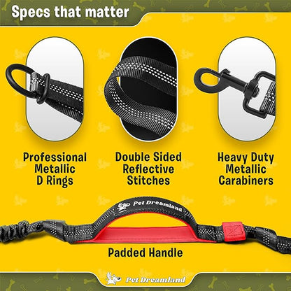 Exquisite Hands-Free Leash for Large Dogs: Ultimate Comfort & Freedom for Running, Walking, Hiking. Premium Quality, Durable & Versatile Waist Dog Leash Belt. Your Dog Will Love It