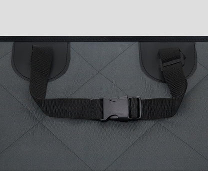 Best Pet Supplies Water Resistant Back Seat Cover for Dogs with Protective Pouch | Nonslip Backseat Protector for Cars, SUVs & Trucks (Grey), 58 * 54, CS210-GR