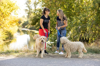 Pet Products Hands Free Dog Leash, Around The Waist, Crossbody, Solid Handle, Heavy Duty, (Blue)