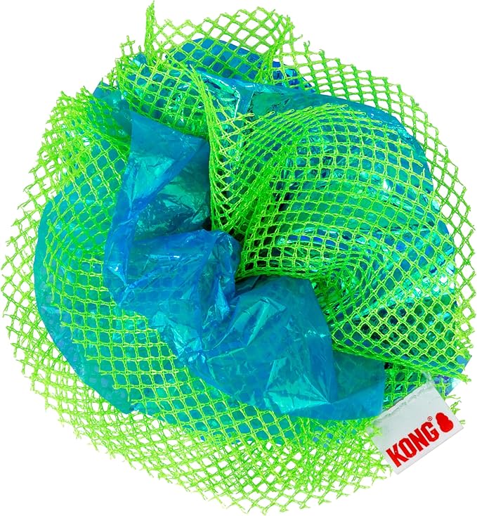 KONG Crackles Cat Toy – Crinkle Sounds, with Catnip, and Treat-Hiding Fun (Fluff Balls)