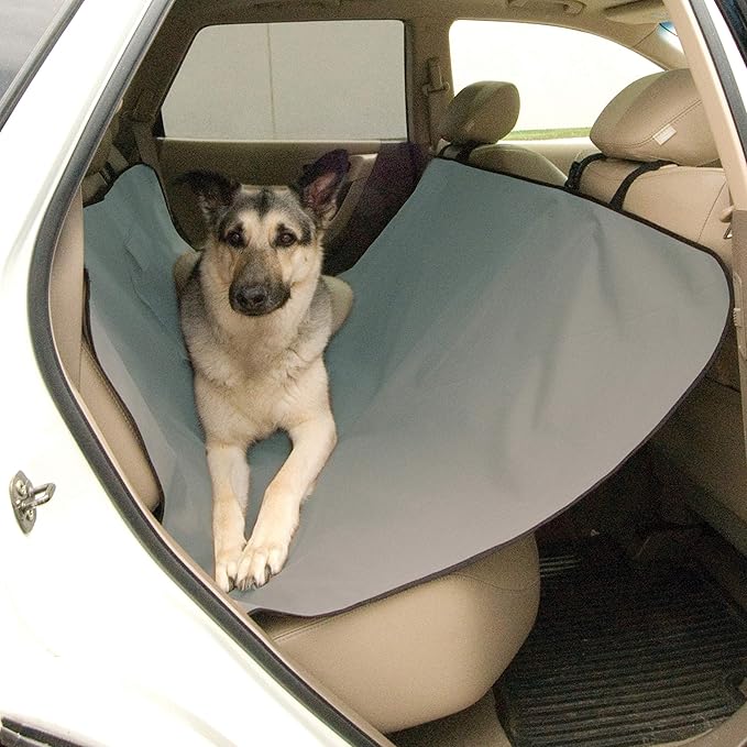K&H Pet Products Car Seat Saver - Pet Seat Cover Protector Standard/Mid-Size Vehicle Gray 54 X 56 Inches