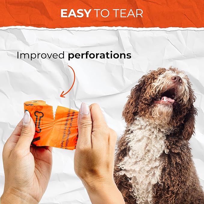 Dog Poop Bags, Leak-Proof, Strong and Unscented -18 Pack (270 Bags)