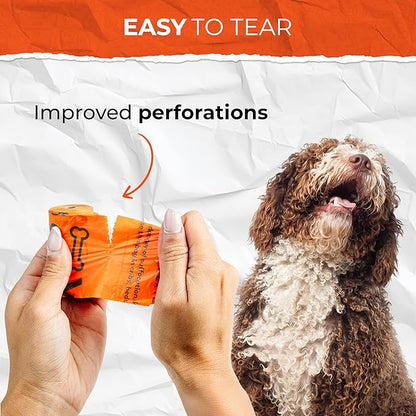 Dog Poop Bags, Leak-Proof, Strong and Unscented -18 Pack (270 Bags)