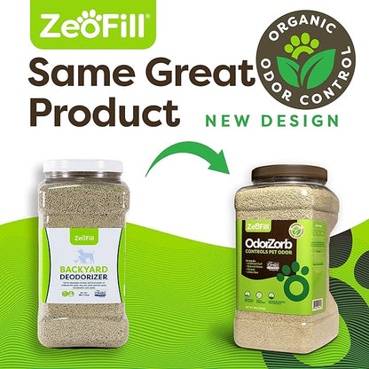 Zeofill Backyard Deodorizer – Eliminates Pet Urine Odors on Potty Patches, Artificial Turf, Grass, Lawns, Patios, Concrete & Playgrounds | Dog, Cat Litter Box Odor Eliminator & Freshener | 8 lbs.