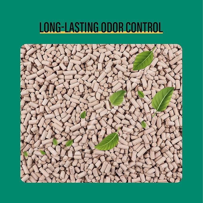 COCOYO Cat Litter Pellets, Zeolite, Long-Lasting Odor Control Non-climping, 7 Lbs Pack