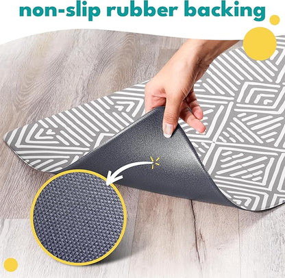 NALALAS Large Dog Mat for Food and Water, Cat Feeding Mat | Large Waterproof Dog Bowl Mat | Non-Slip Pet Food Mat for Floors | Pet Mats for Food and Water | Easy to Clean