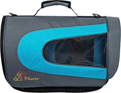 Pawer 18” x 11”x 11” Soft-Sided Foldable Airline Approved Pet Carrier for Cat, Puppy and Small Dog, Washable 600D Oxford Fabric, with Handle and Strap for Carry, Multiple Colors Available