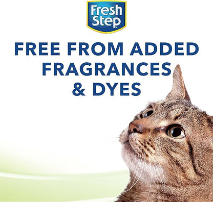 Fresh Step Cat Litter, Unscented, Odor Control | Clumping Formula | Activated Charcoal | 14 lb | Pack of 2