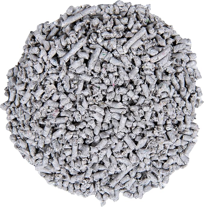 Small Pet Select Recycled Pelleted Paper Cat Litter, Kitty Litter, Non Clumping Pellets for Cats, for Use with Litter Box, Non Tracking, Low Dust, Made in USA, 20lb